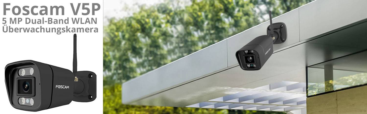 Foscam V5P WLAN IP Überwachungskamera 3072 x 1728 Pixel