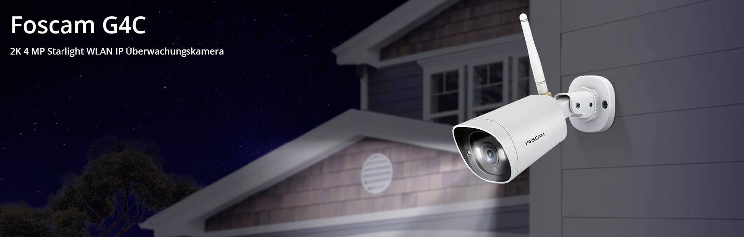 Foscam G4C WLAN IP Überwachungskamera 2560 x 1440 Pixel