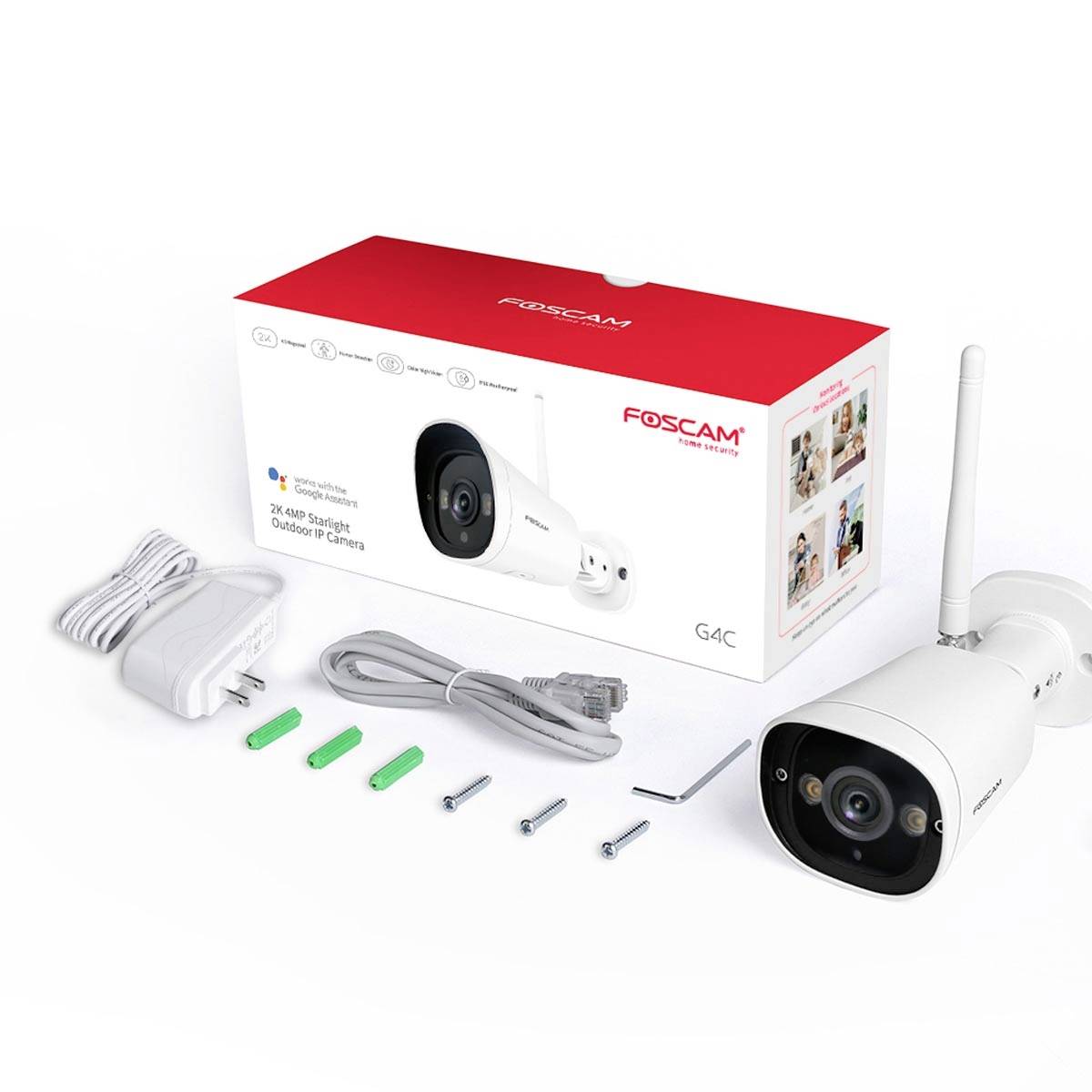 Foscam G4C WLAN IP Überwachungskamera 2560 x 1440 Pixel