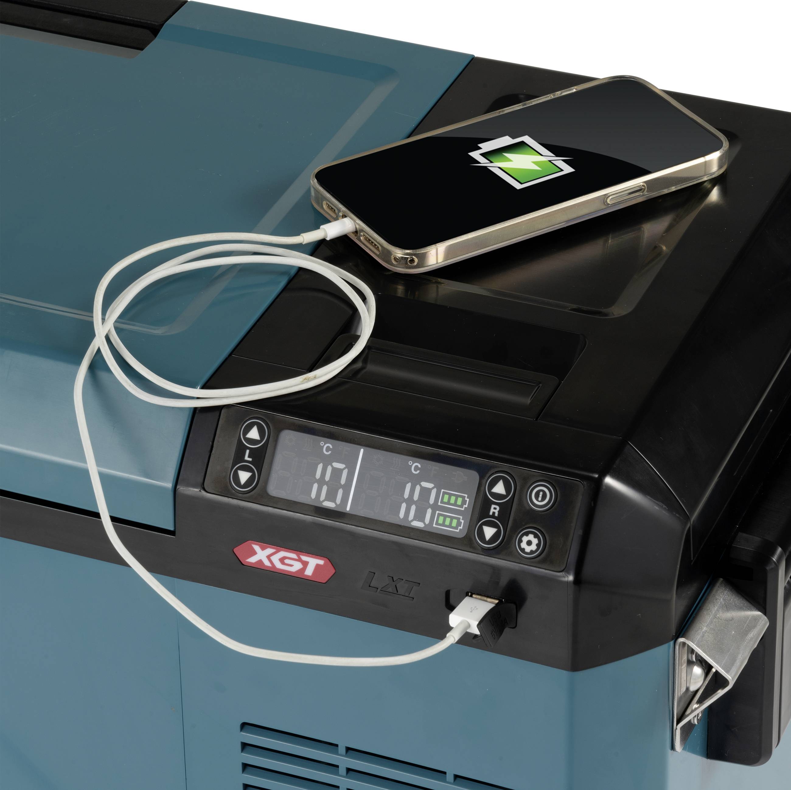 Makita CW004GZ Akku-Kühlbox & Heizbox 18 V, 40 V Türkis, Schwarz 29 l -18 °C