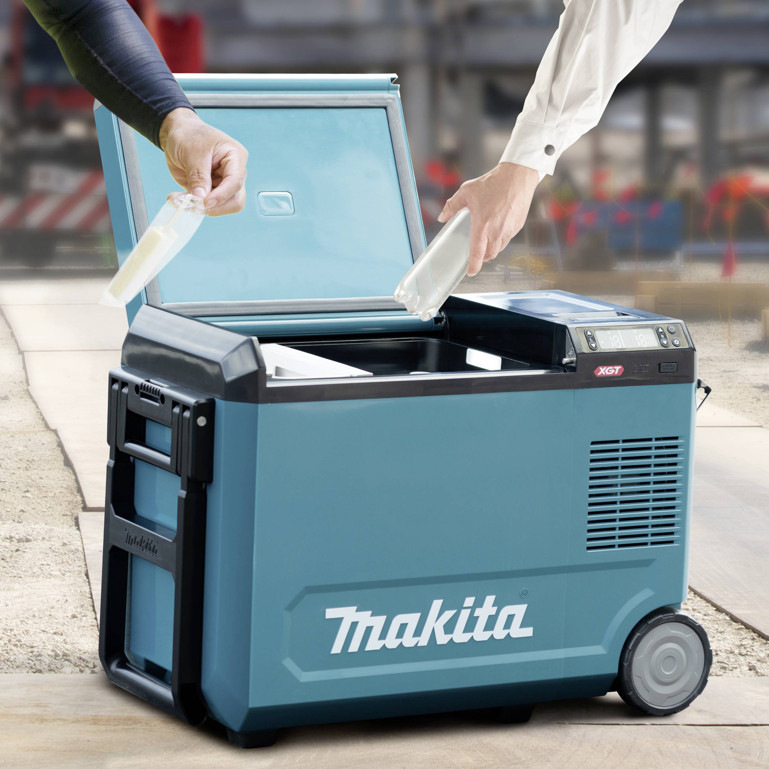 Makita CW004GZ Akku-Kühlbox & Heizbox 18 V, 40V Türkis, Schwarz 29l -18°C