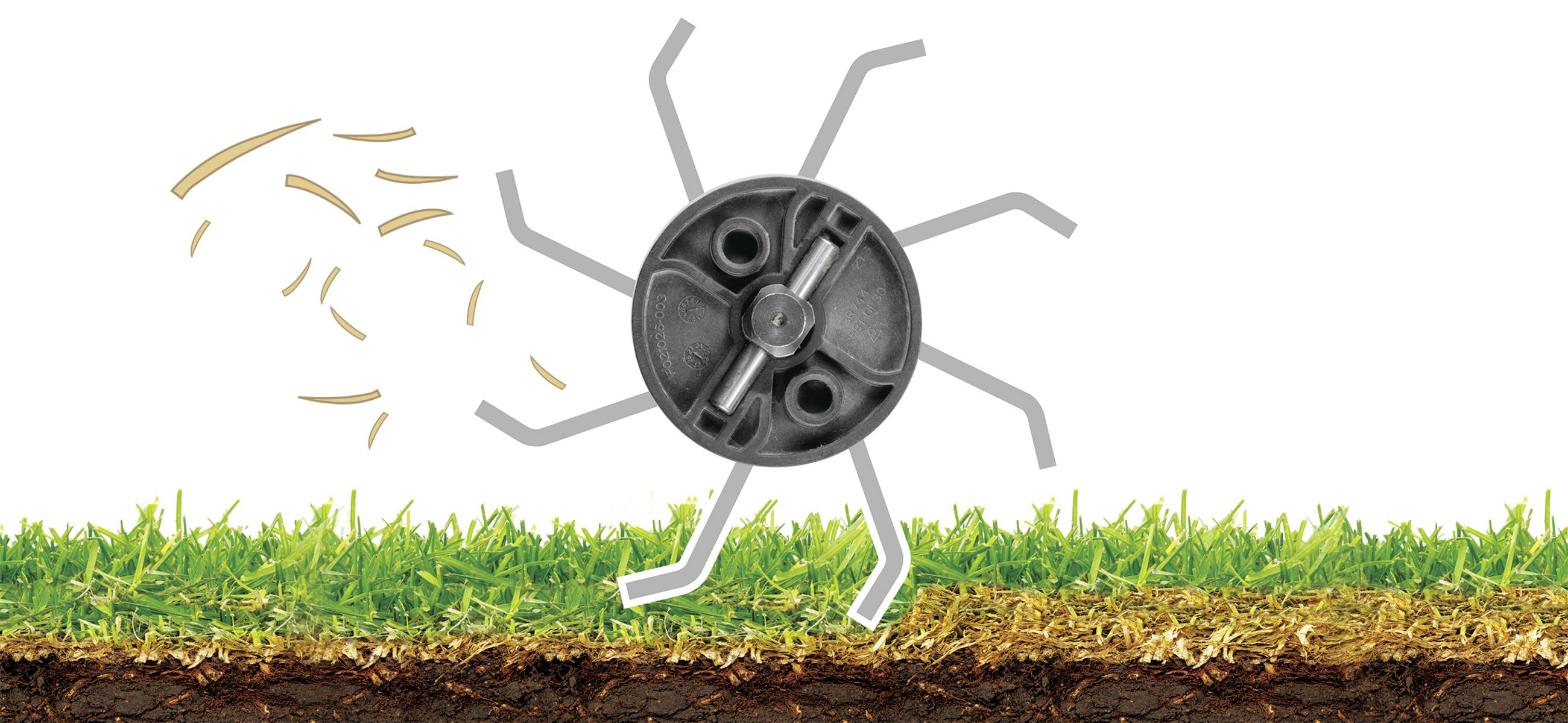 Makita UV001GZ Akku Vertikutierer ohne Akku, ohne Ladegerät Arbeitsbreite 38cm