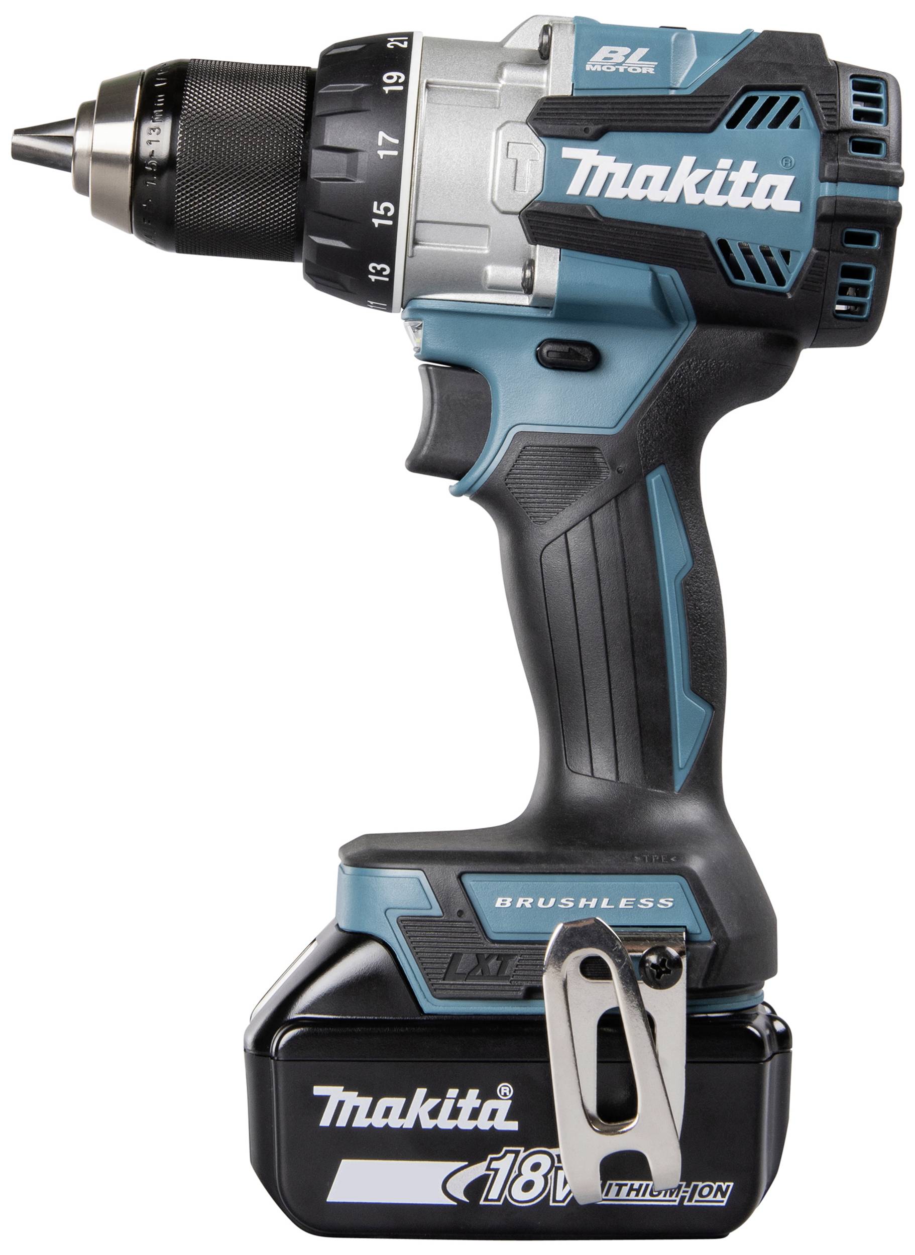 Makita DHP489RTJ 2-Gang-Akku-Schlagbohrschrauber 620W bürstenlos, inkl. 2. Akku, inkl. Ladegerät
