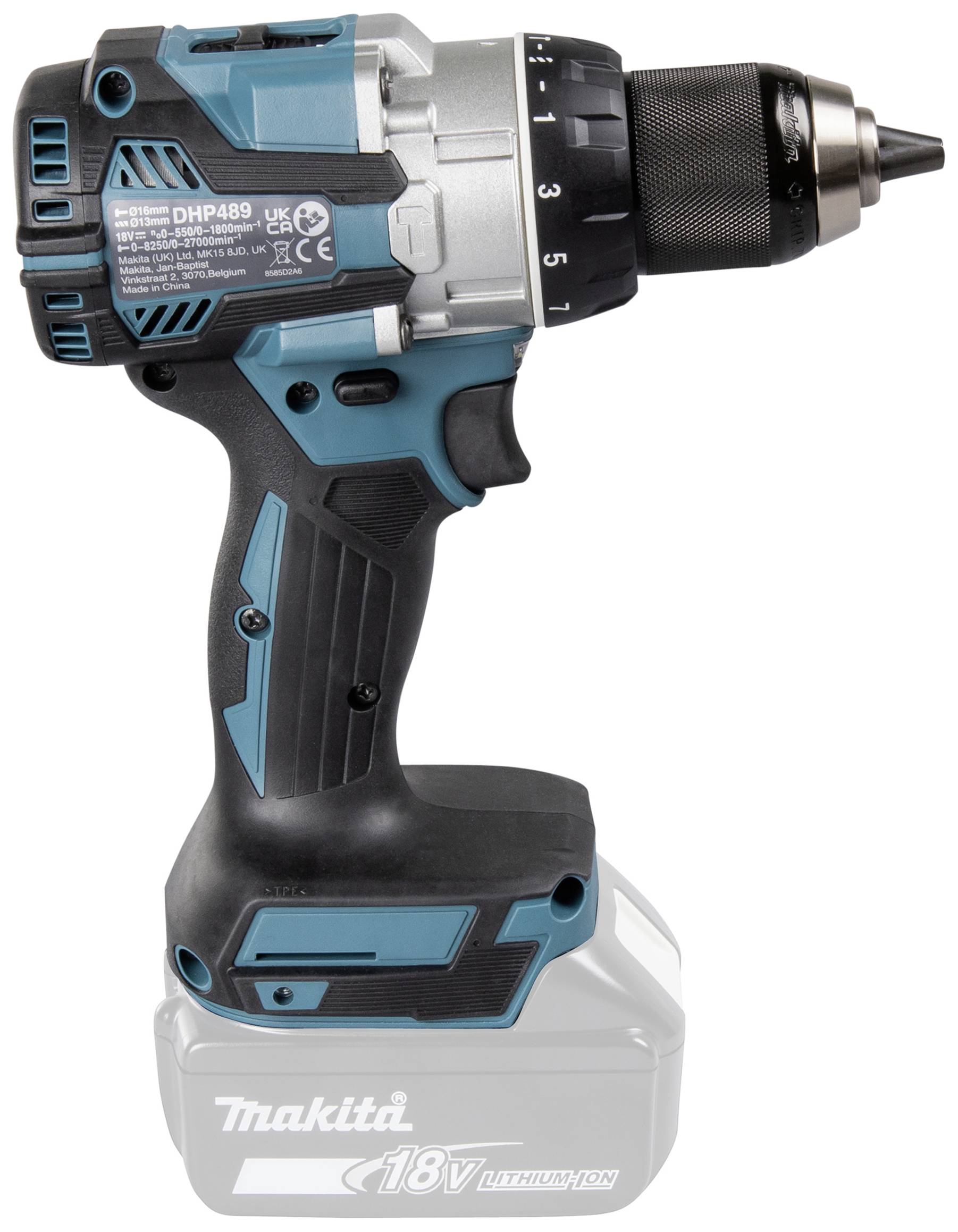 Makita DHP489Z 2-Gang-Akku-Schlagbohrschrauber 620W bürstenlos, ohne Akku, ohne Ladegerät