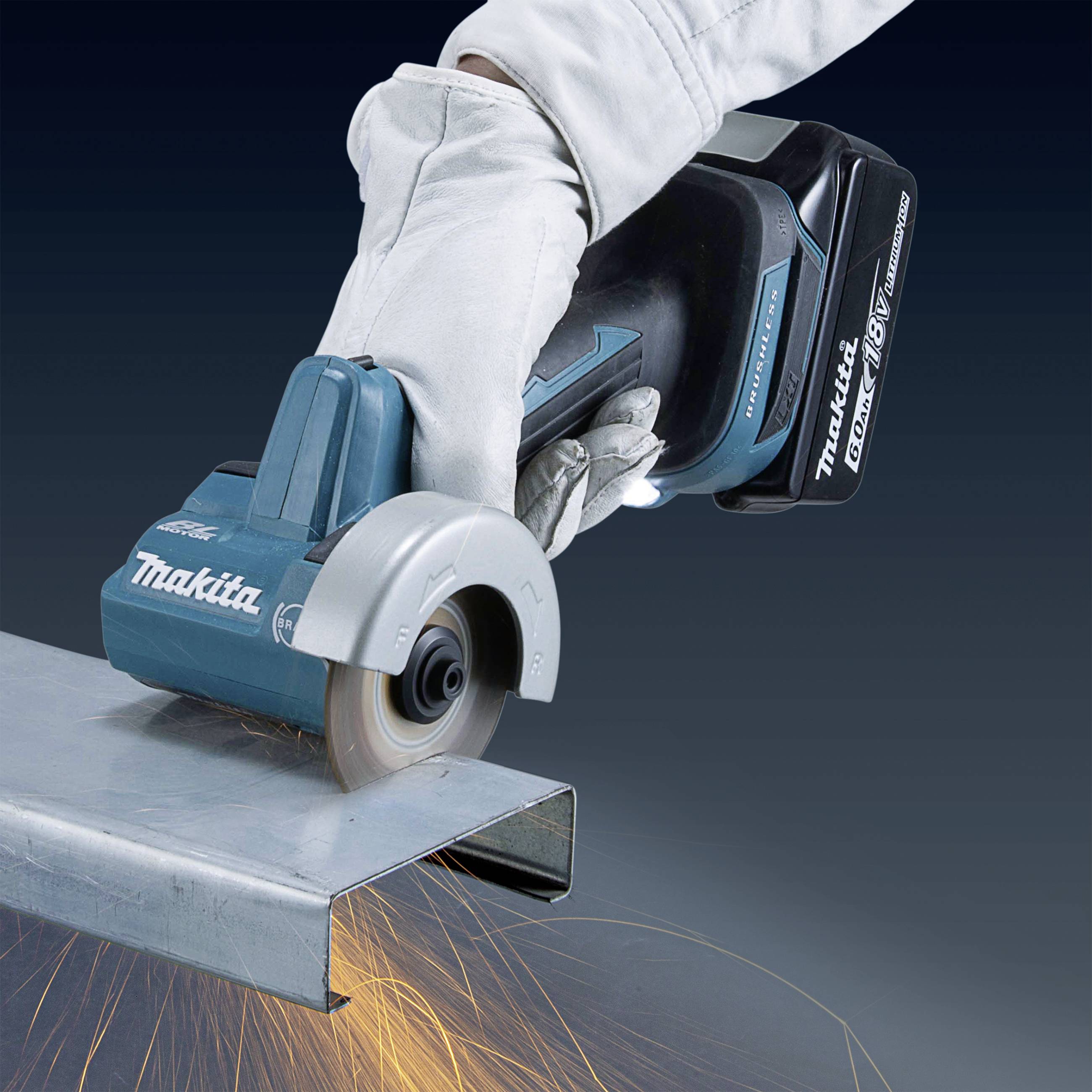 Makita DMC300Z Akku-Winkelschleifer ohne Akku, ohne Ladegerät 18 V
