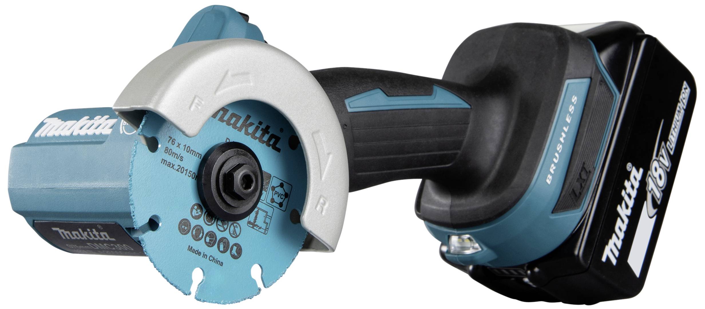 Makita DMC300Z Akku-Winkelschleifer ohne Akku, ohne Ladegerät 18 V