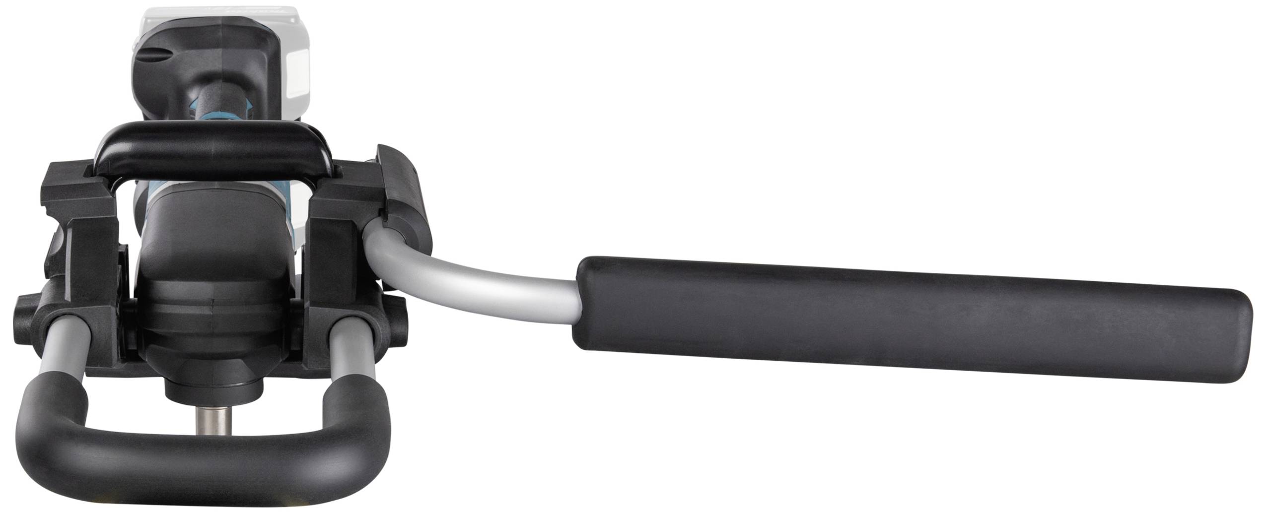 Eine Schlagschrauberpresse mit einem langen, schwarzen Griff, gezeigt von oben, verwendet für Rohrverbindungsanwendungen.