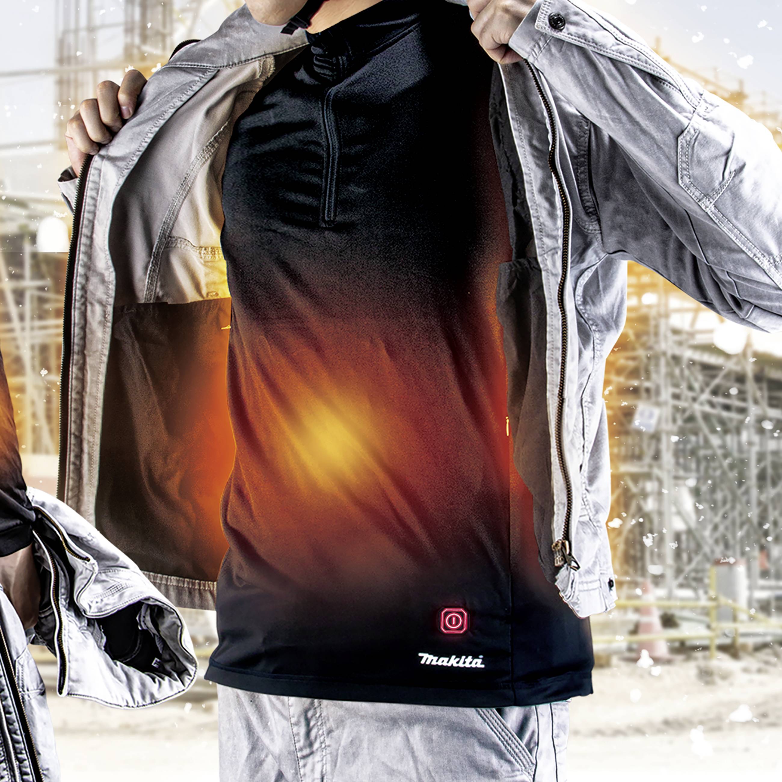 Makita DCX200CL Thermoshirt Schwarz