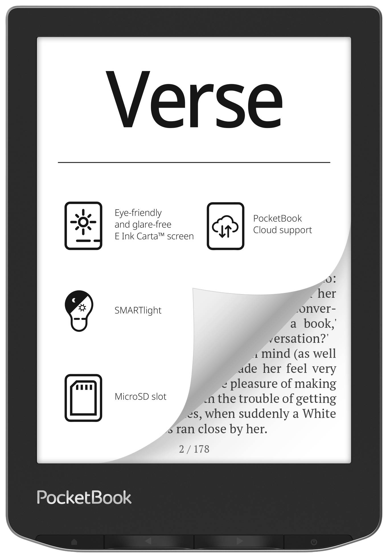 PocketBook Verse eBook-Reader 15.2cm (6 Zoll) Grau