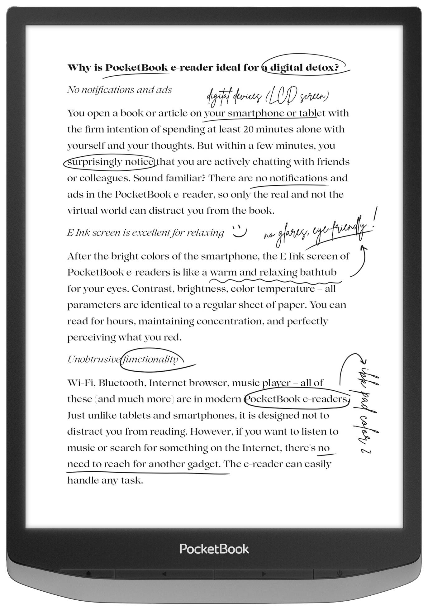 PocketBook InkPad X Pro eBook-Reader 26.2 cm (10.3 Zoll) Grau