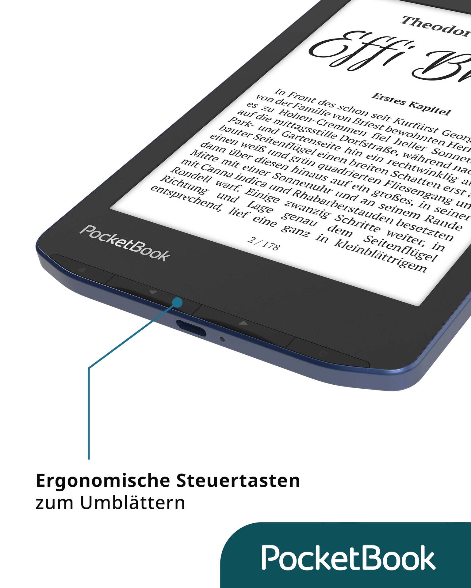 PocketBook Verse Pro eBook-Reader 15.2 cm (6 Zoll) Blau