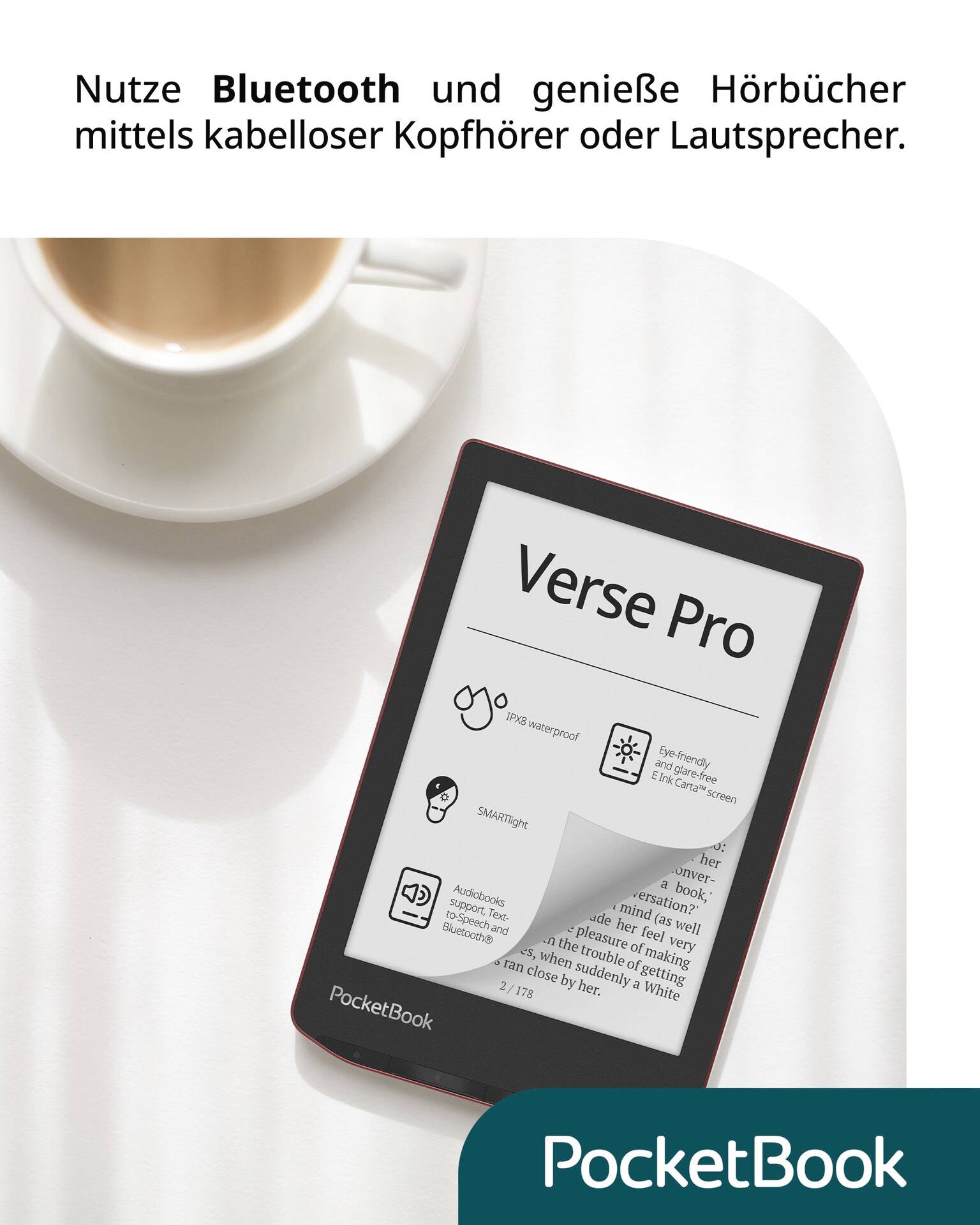 PocketBook Verse Pro eBook-Reader 15.2cm (6 Zoll) Blau
