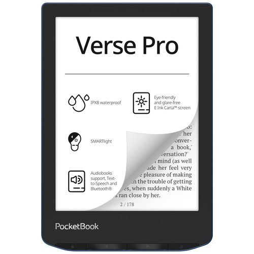 PocketBook Verse Pro eBook-Reader 15.2 cm (6 Zoll) Blau