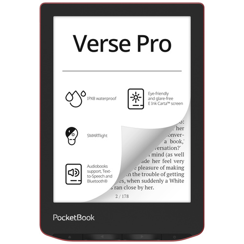 PocketBook Verse Pro eBook-Reader 15.2cm (6 Zoll) Rot