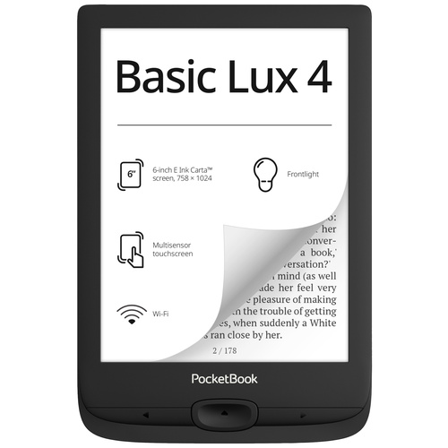 PocketBook Basic Lux 4 eBook-Reader 15.2 cm (6 Zoll) Schwarz
