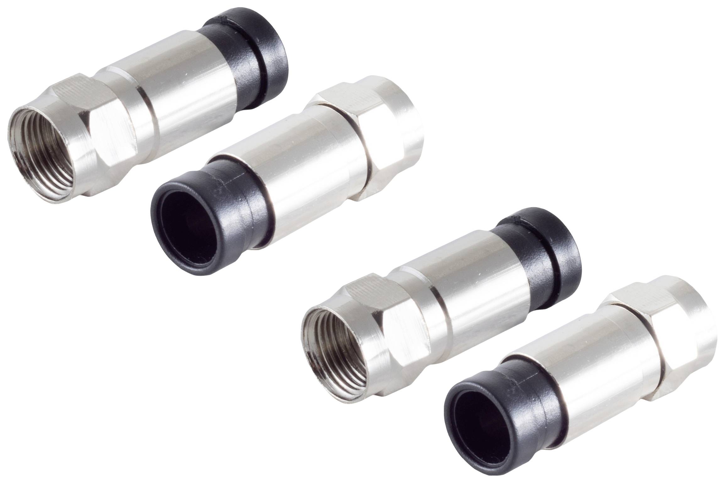 Shiverpeaks BS15-300114 F-Stecker Kompression Anschlüsse: F-Stecker Kabel-Durchmesser: 7mm 2St.