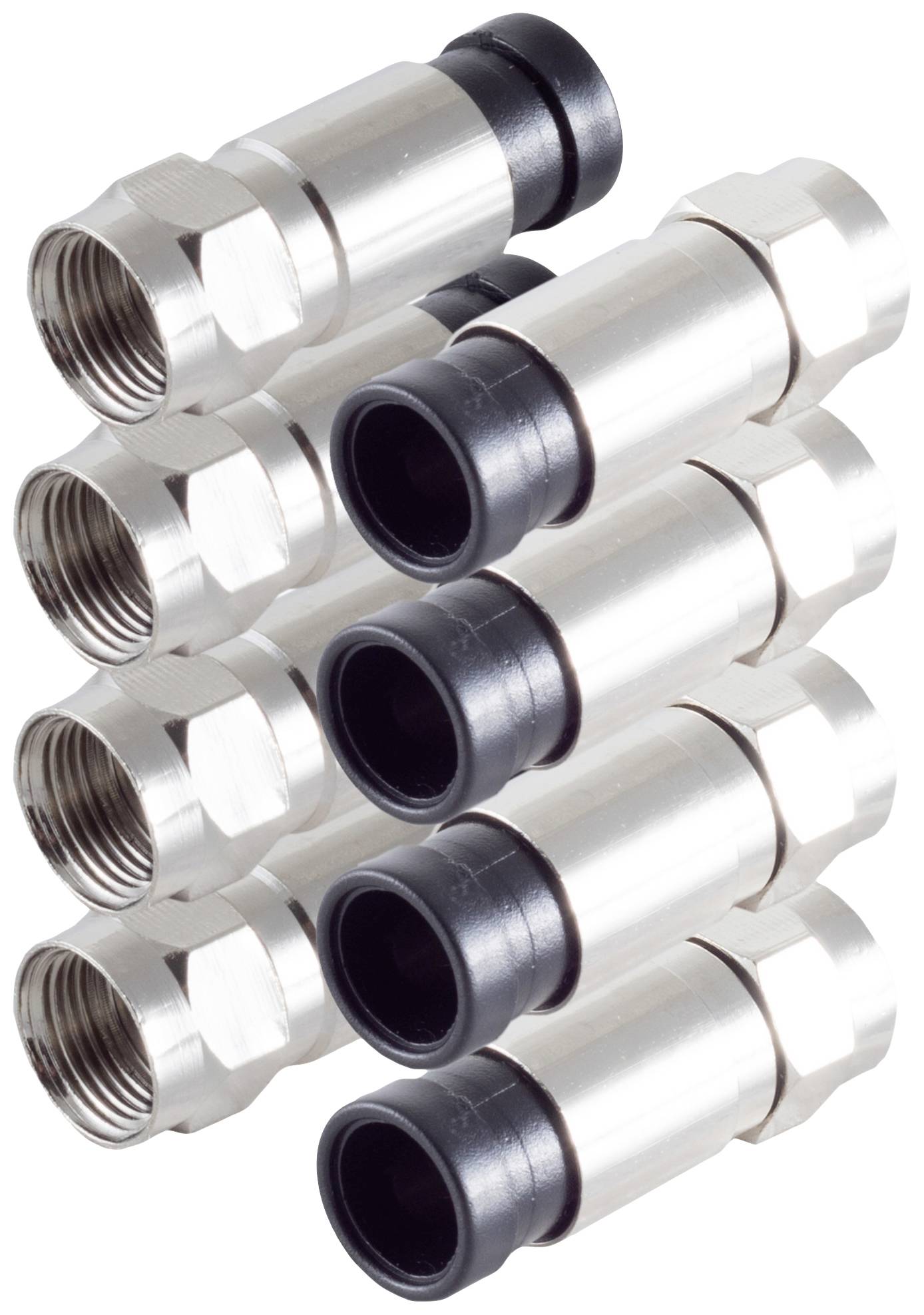 Shiverpeaks BS15-300214 F-Stecker Kompression Anschlüsse: F-Stecker Kabel-Durchmesser: 7 mm 4 St.