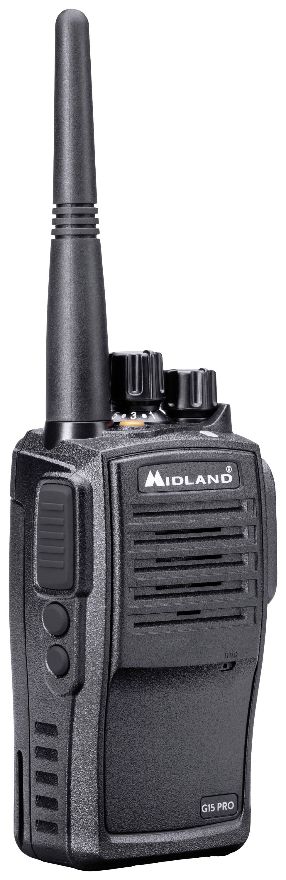 Midland G15 Pro NC PMR 2er Security-Koffer inkl. MA 31-M C1127.S2 PMR-Funkgerät 2er Set