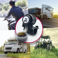 Albrecht Motorrad Duo USB A+C Steckdose QC3.0 12-24 Volt Belastbarkeit Strom max.=2A Doppel-USB Steckdose zum Einbau an einem Albrecht Motorrad Duo USB A+C Steckdose QC3.0 12-24 Volt Belastbarkeit Strom max.=2A Doppel-USB Steckdose zum Einbau an einem