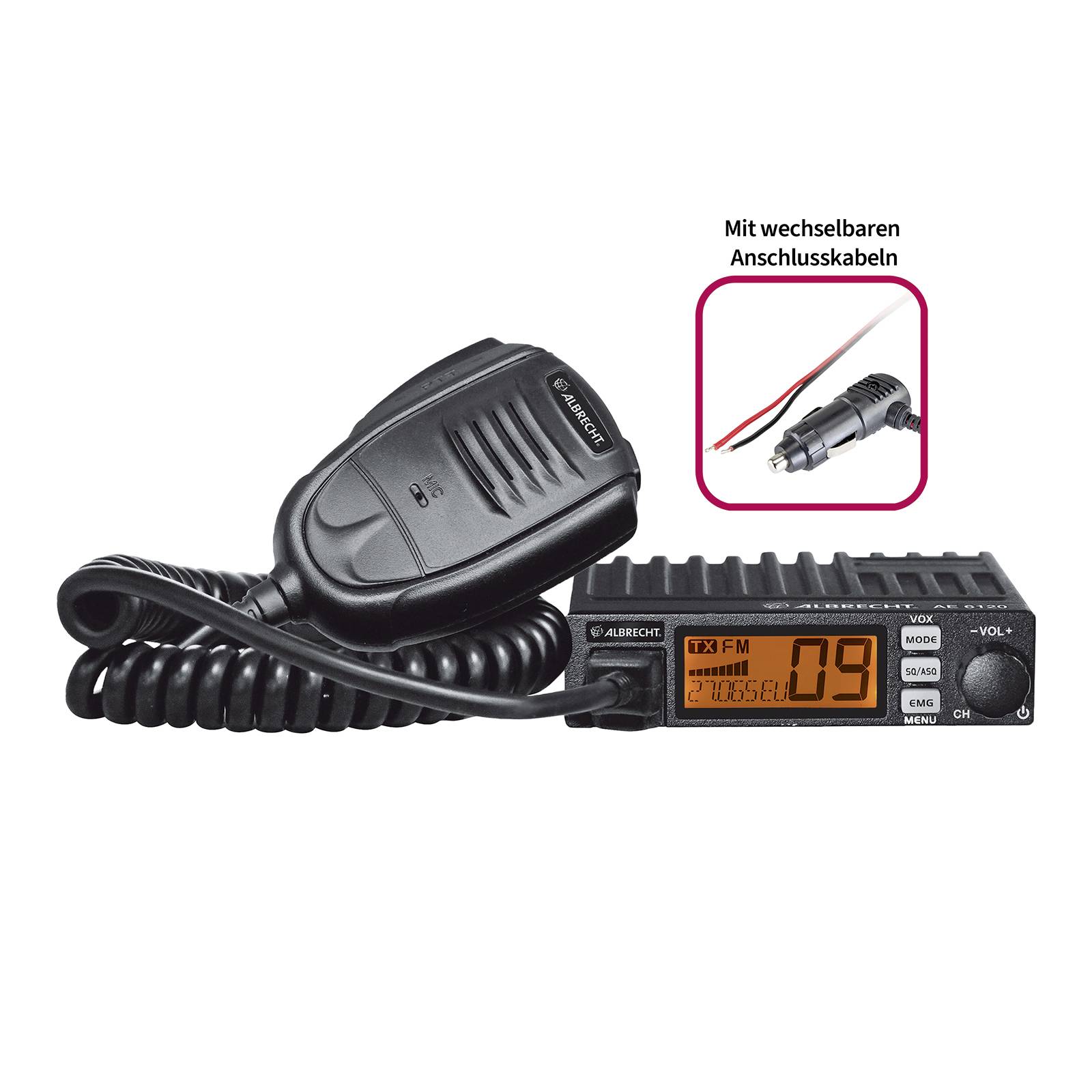Albrecht Mini-CB FunkAE 6120 VOX Multi 12620 CB-Funkgerät
