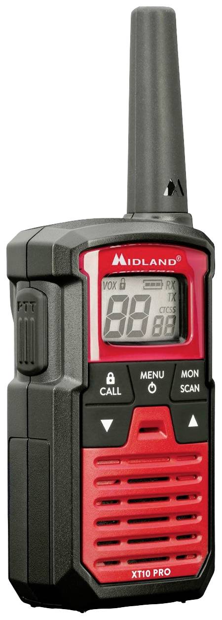 Midland XT10 Pro Paar Rot C1459 PMR-Funkgerät 2er Set