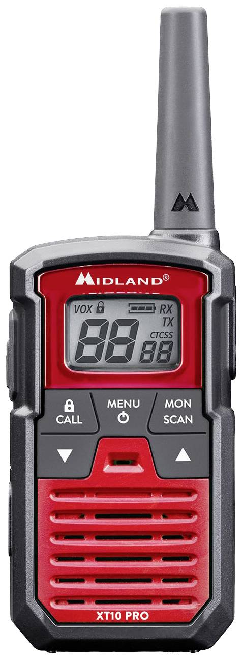 Midland XT10 Pro Paar Rot C1459 PMR-Funkgerät 2er Set