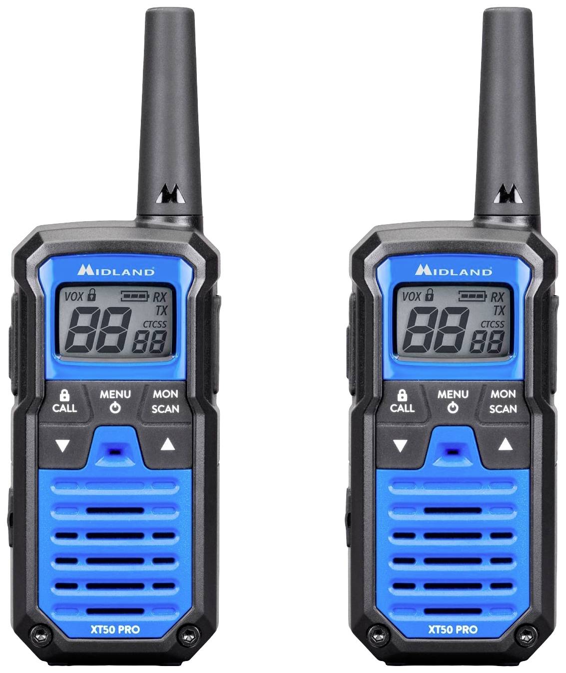 Midland XT50 Pro Paar Blau C1464 PMR/LPD-Handfunkgerät 2er Set