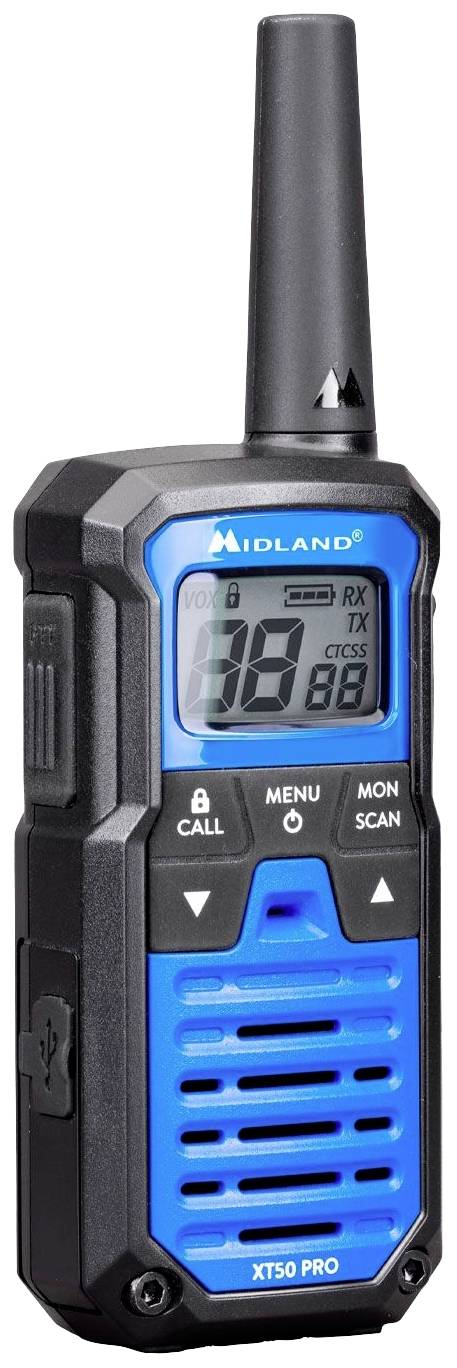 Midland XT50 Pro Paar Blau C1464 PMR/LPD-Handfunkgerät 2er Set