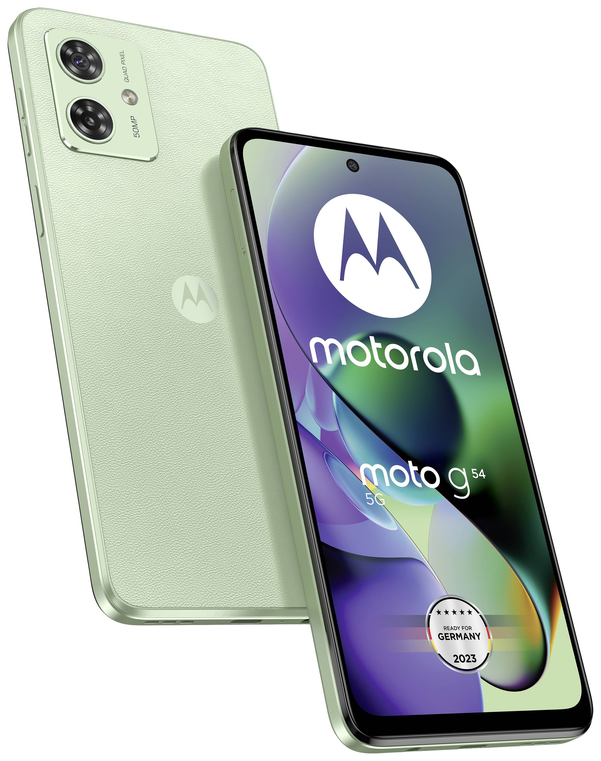 Motorola moto G54 5G Smartphone 256 GB 16.5 cm (6.5 Zoll) Mint, Grün Android™ 13 Dual-SIM