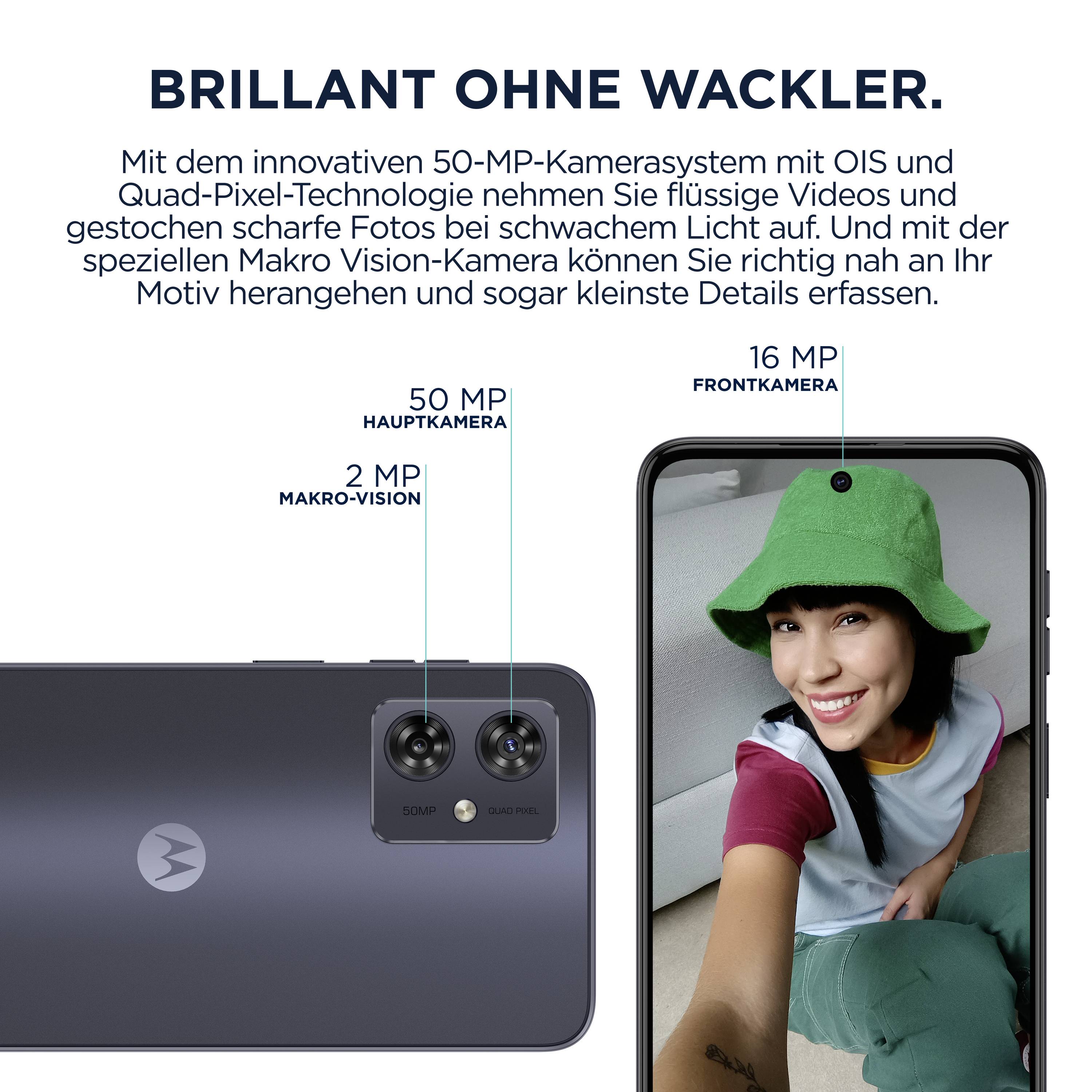 Motorola moto G54 256 GB Mitternachtsblau Smartphone