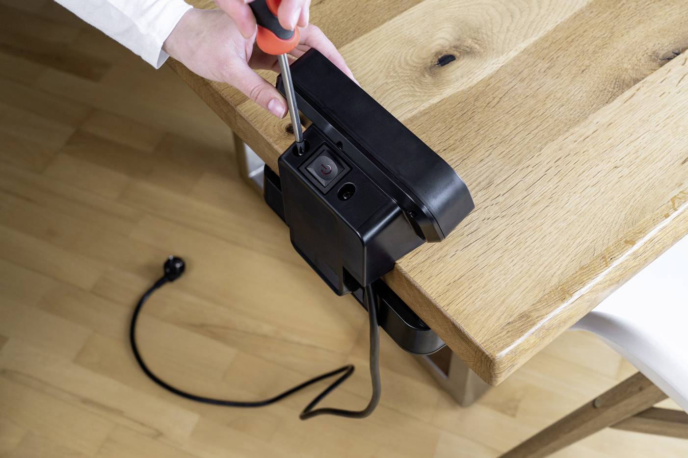 Brennenstuhl 1153580200 Tischsteckdose 10fach Schwarz, Silber Schutzkontakt