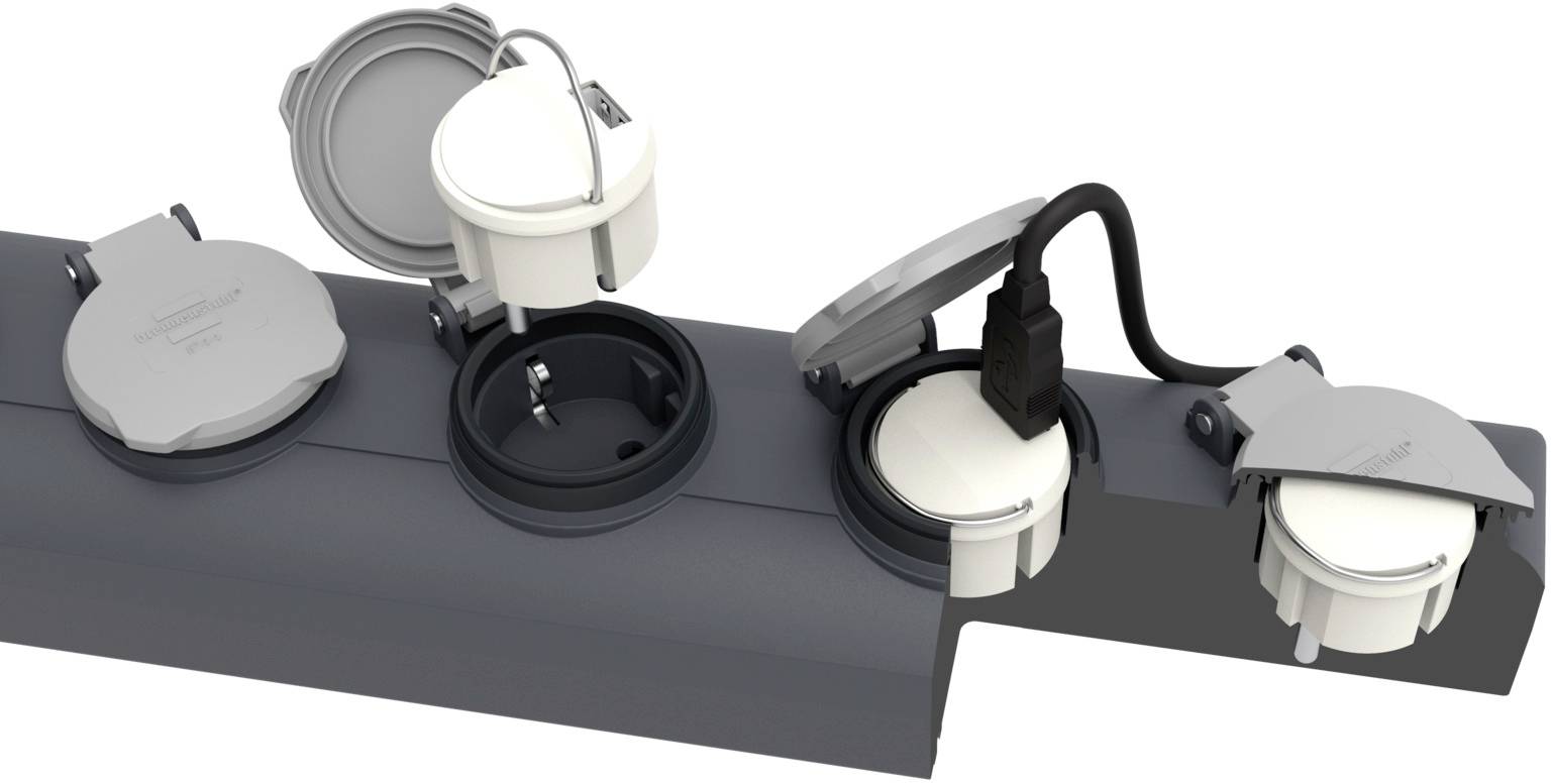 Brennenstuhl USB Ladegerät 12W 1x USB-A Weiß Innenbereich