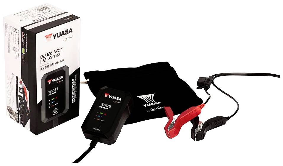 Yuasa Bleiakku-Ladegerät YCX1.5 6 V, 12V Ladestrom (max.) 1.5A
