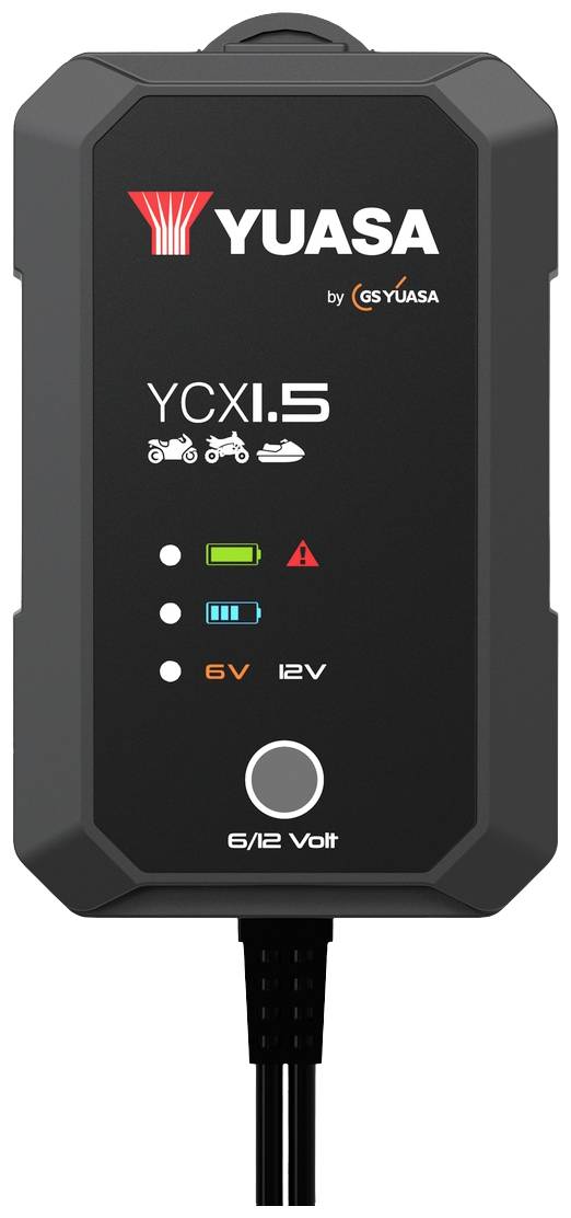 Yuasa Bleiakku-Ladegerät YCX1.5 6 V, 12V Ladestrom (max.) 1.5A
