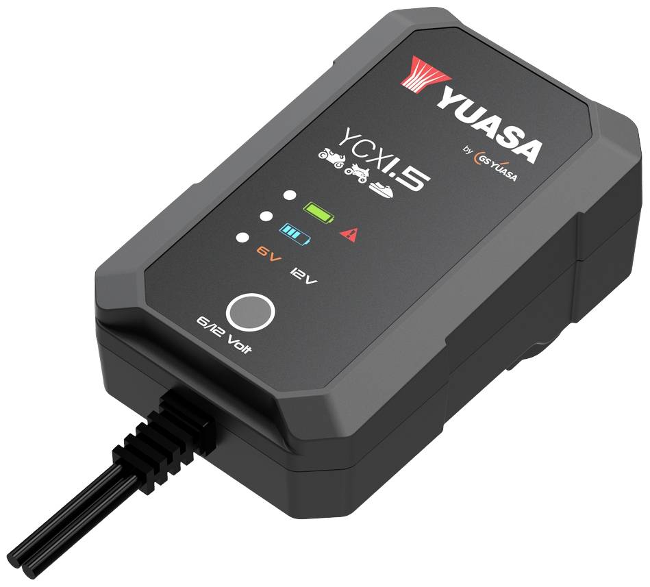 Yuasa Bleiakku-Ladegerät YCX1.5 6 V, 12V Ladestrom (max.) 1.5A
