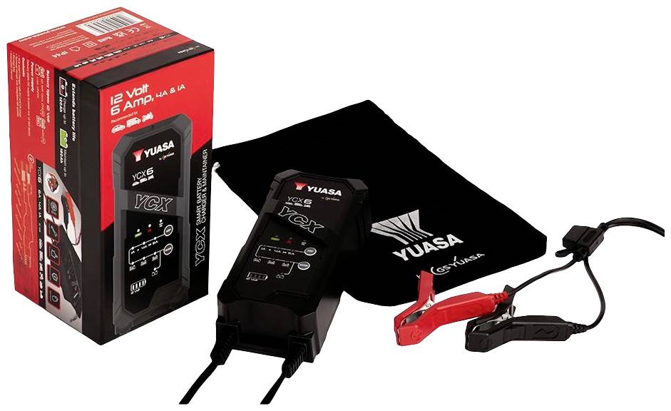 Yuasa Bleiakku-Ladegerät YCX6 12V Ladestrom (max.) 6A