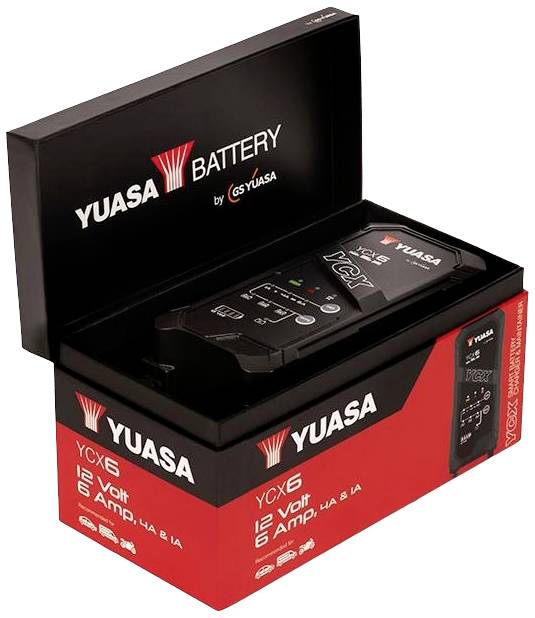 Yuasa Bleiakku-Ladegerät YCX6 12V Ladestrom (max.) 6A