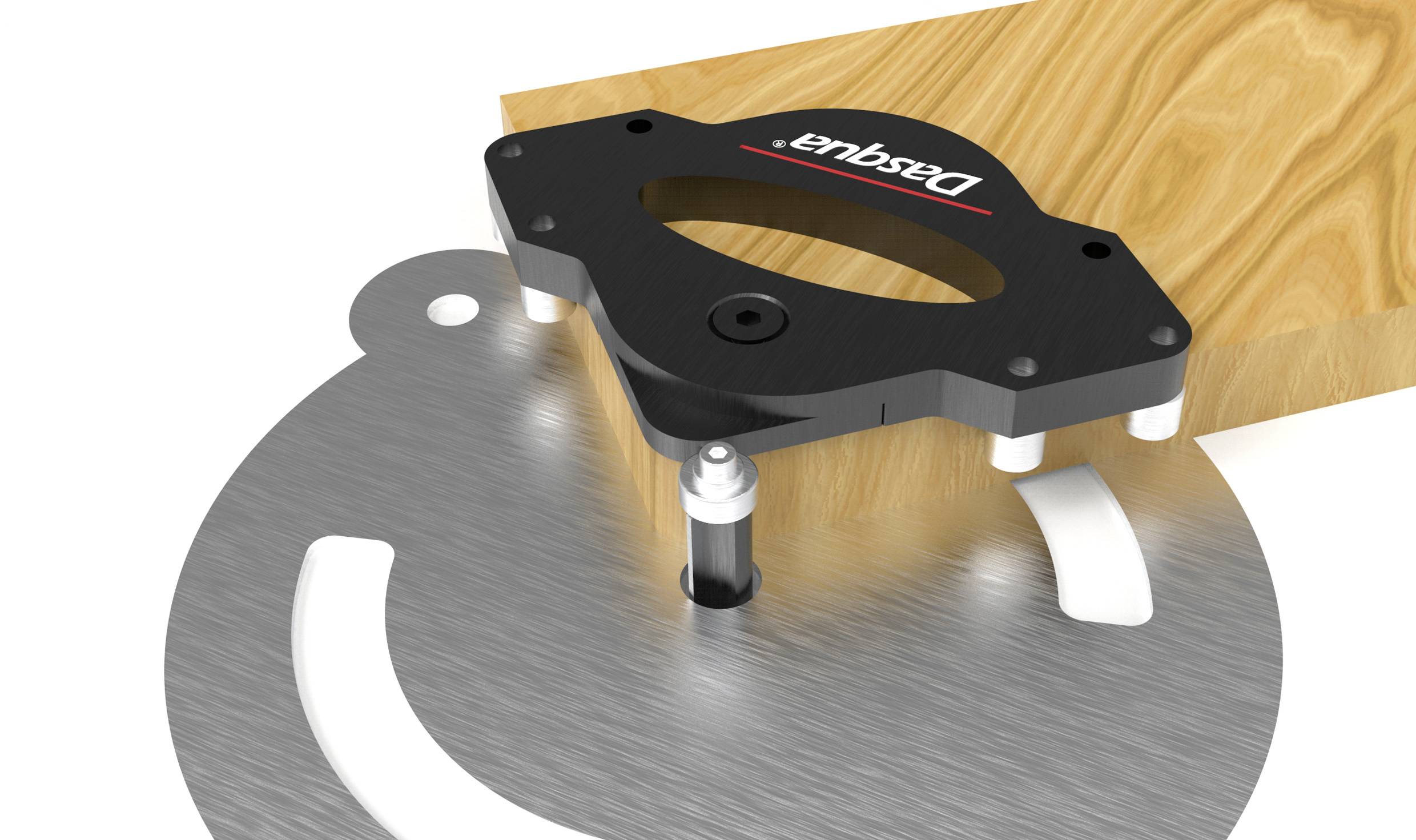 Werkzeug auf Holz zur präzisen Bearbeitung. Es zeigt eine Rotationsschnittsituation, wichtig für Holzhandwerker.