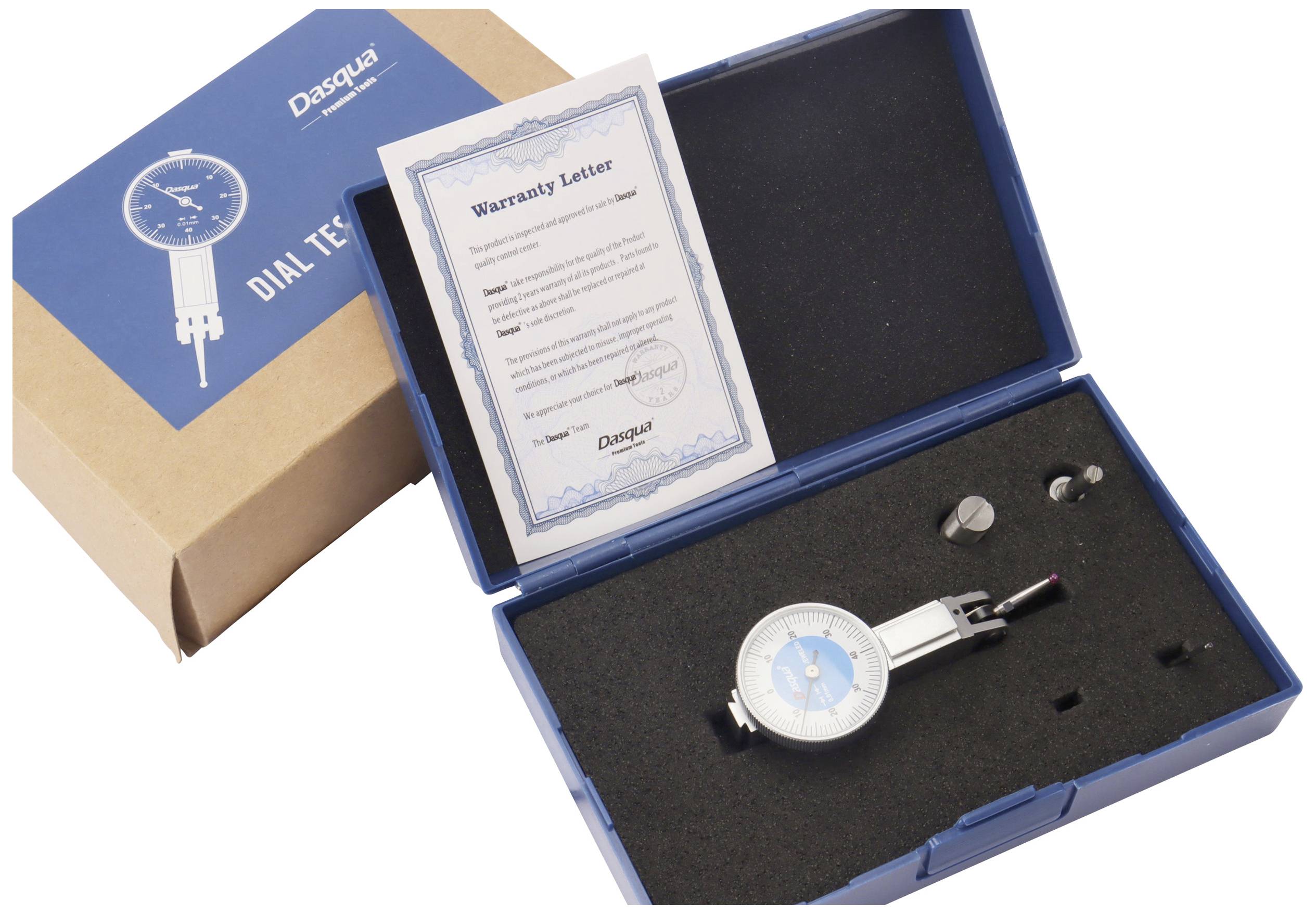 Dasqua 5221-3105-A Messuhr, Auflösung 170mm Auflösung: 0,002mm 1St.