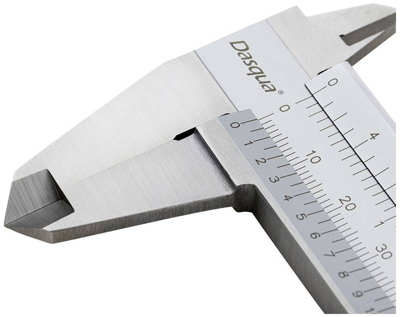 Dasqua 1120-3115 DIN EN 862, Monoblock-Messschieber 150 mm Edelstahl