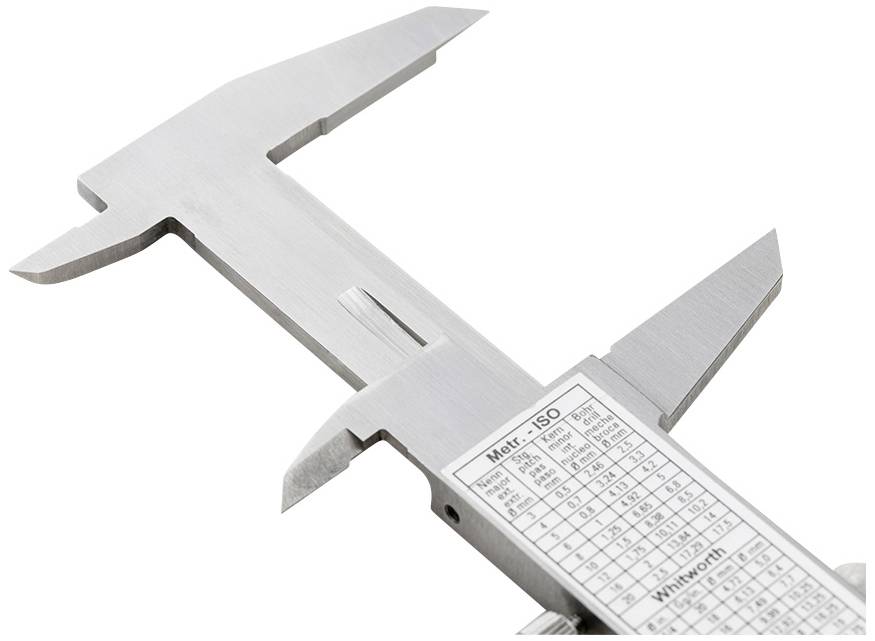 Dasqua 1120-3115 DIN EN 862, Monoblock-Messschieber 150 mm Edelstahl