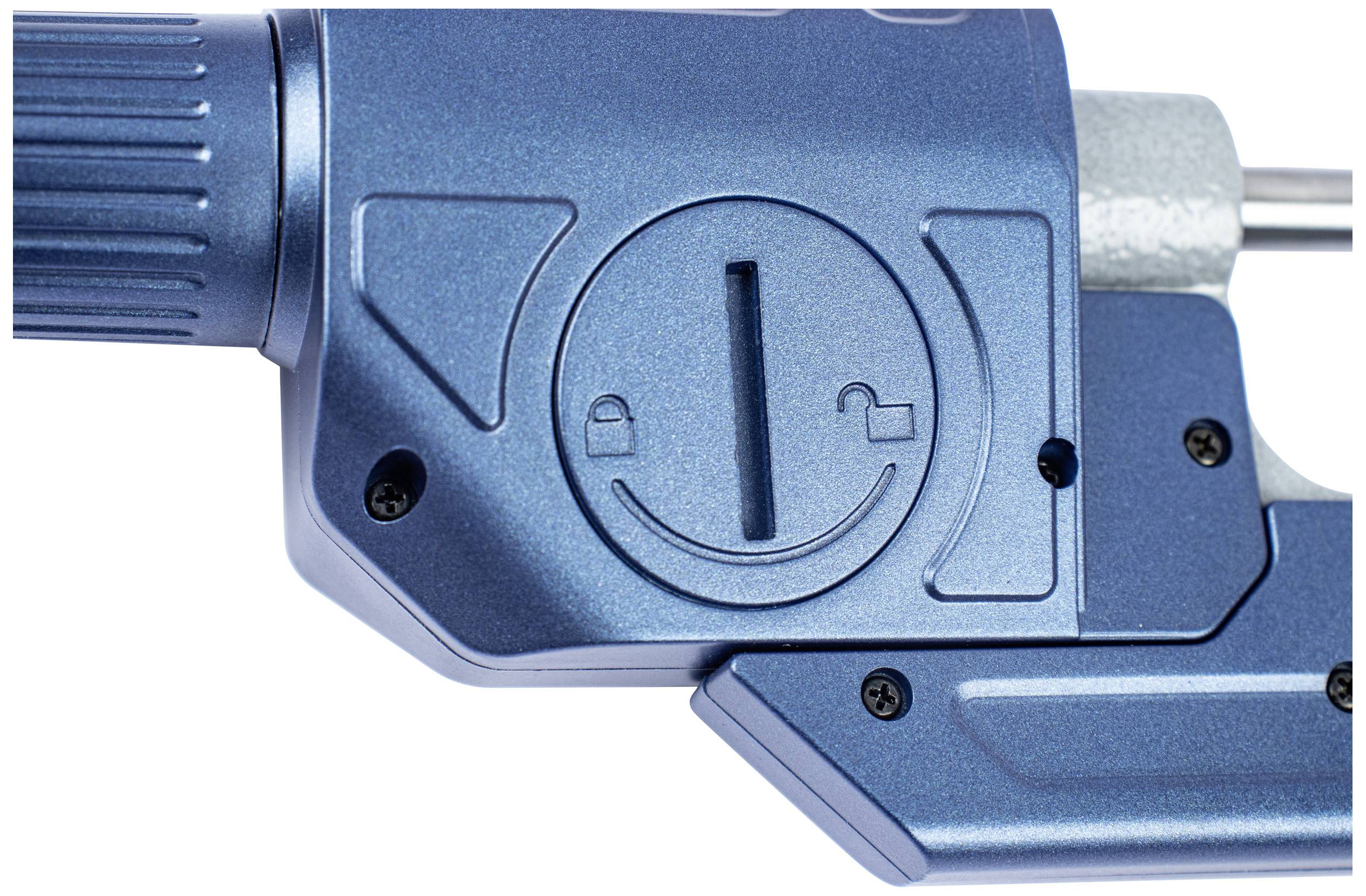 Dasqua 4230-2005 + 8511-0060 Bügelmessschraube mit digitaler Anzeige 0 - 25 mm Ablesung: 0.001 mm