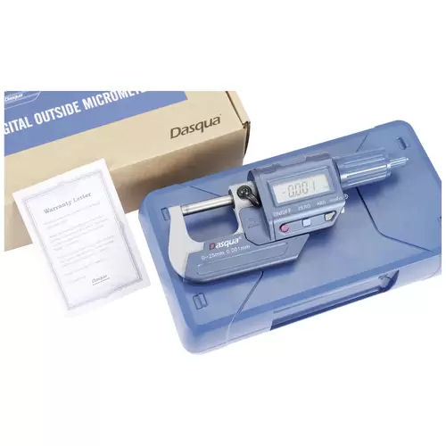 Dasqua 4230-2020 Digitales Außenmikrometer mit digitaler Anzeige 75 - 100 mm Ablesung: 0.001 mm Dasqua 4230-2020 Digitales Außenmikrometer mit digitaler Anzeige 75 - 100 mm Ablesung: 0.001 mm