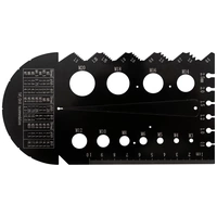 Dasqua 8511-0060 Schrauben- und Gewindeschablone Dasqua 8511-0060 Schrauben- und Gewindeschablone