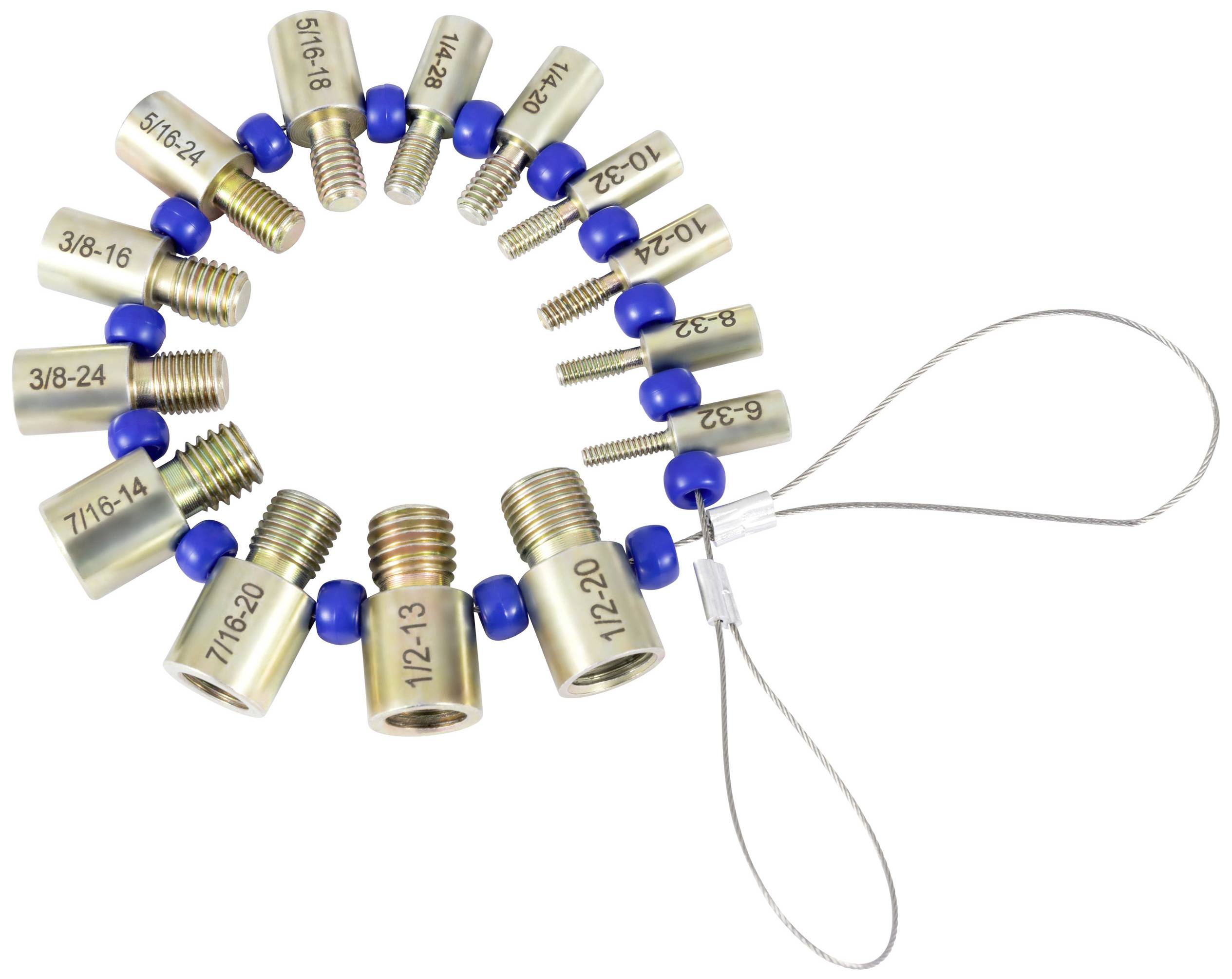 Dasqua 8511-2015 Gewindeprüfer-Set Zoll 1 Set