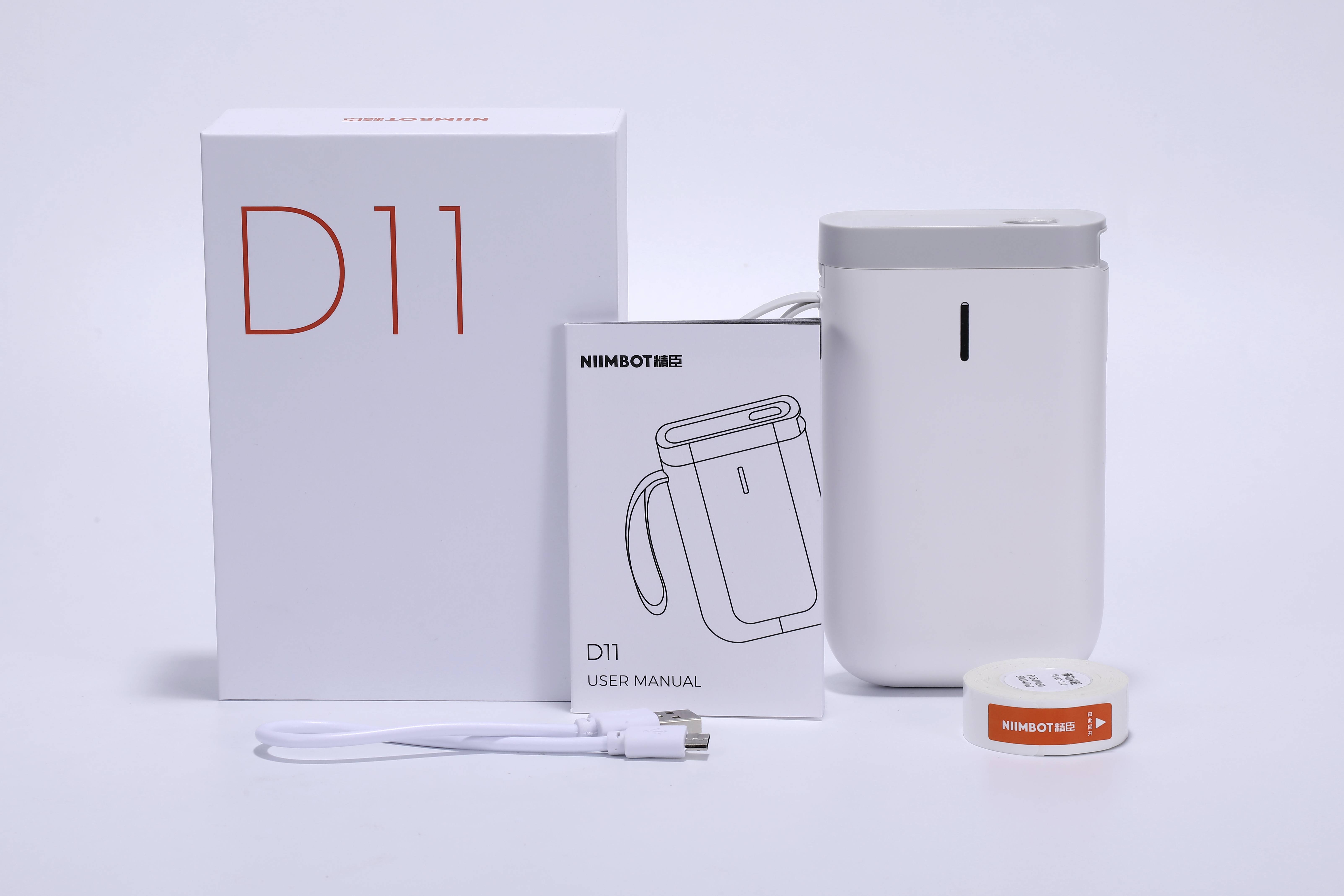 NIIMBOT D11 Etikettendrucker Thermotransfer 203 x 203 dpi Etikettenbreite (max.): 12mm Bluetooth®, Akku-Betrieb