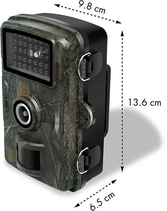 LogiLink WC0065 Wildkamera Black LEDs, Tonaufzeichnung Camouflage Grün, Camouflage Braun