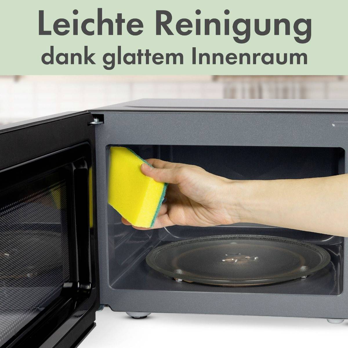 Clatronic MW 791 schwarz Mikrowelle Schwarz 700 W