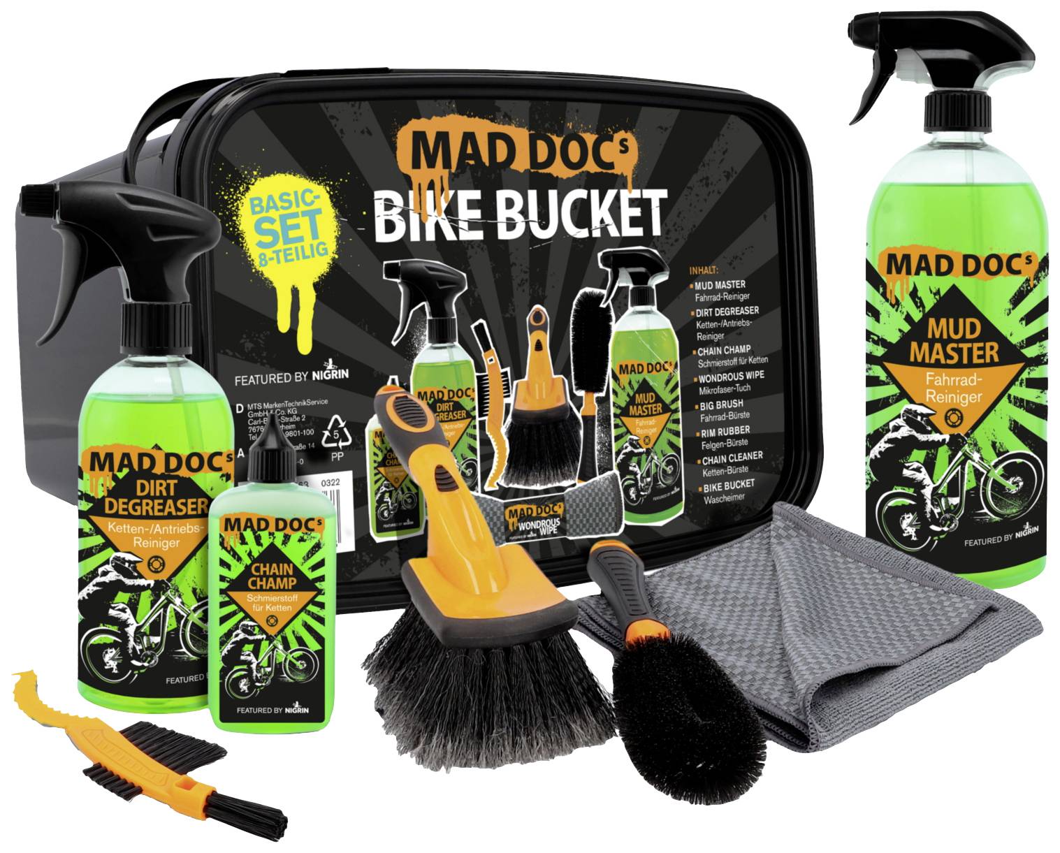 NIGRIN Fahrradpflege-Set 50663 1 Set