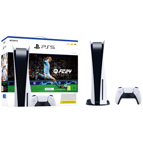Sony Playstation® 5 Konsole 825GB Weiß, Schwarz inkl. EA SPORTS FC™ 24